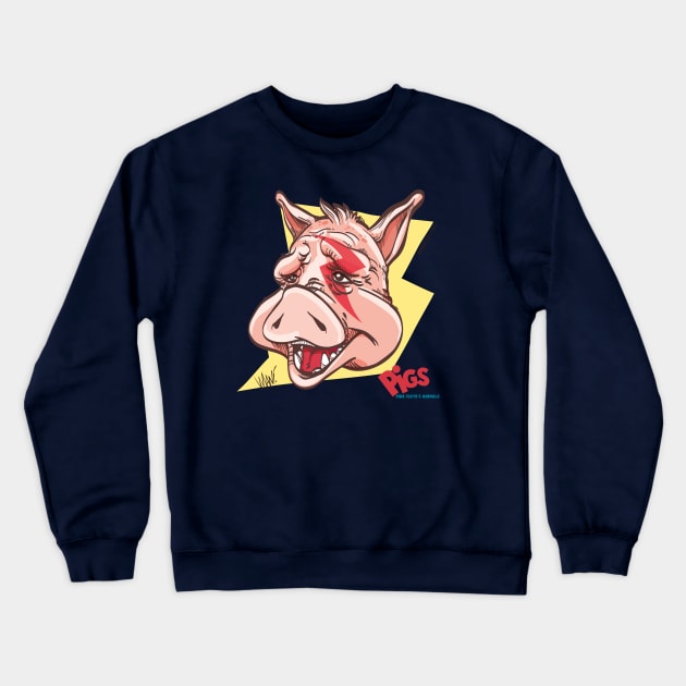 Pigs Crewneck Sweatshirt by ManyCrusher